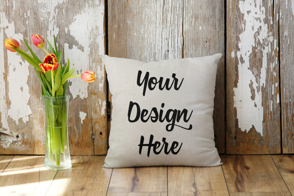 Linen Cushion With Custom Print Fast, Quality Printing Printing Art Custom Gift Shop